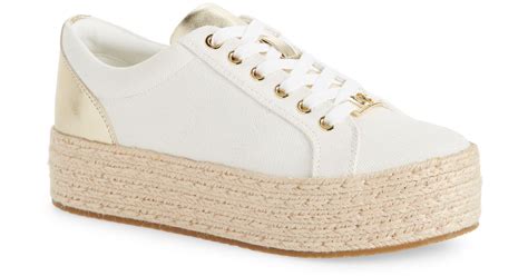 michael kors libby platform sneakers|MICHAEL Michael Kors Libby Canvas Espadrille Platform Sneakers.